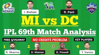 MI vs DC Dream11 Team | MI vs DC Dream11 Prediction | IPL 2022 Match | MI vs DC Dream11 Team Today