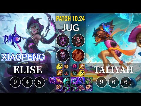 DMO Xiaopeng Elise vs Taliyah Jungle - KR Patch 10.24