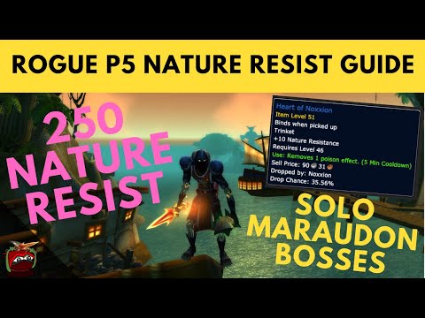 ROGUE P5 NATURE RESIST PREP GUIDE + SOLO MARAUDON NR GEAR WALKTHROUGH - AQ Prep - Classic WoW