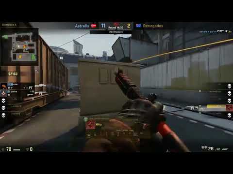 gla1ve triple kill clutch / Astralis vs Renegades