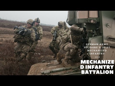 German army Soldiers with the 391st Mechanized Infantry Battalion