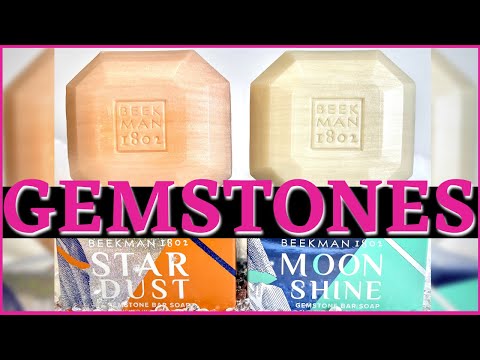 BEEKMAN 1802 STARDUST SHIMMER GEMSTONE BAR SOAP / MOONSHINE GOAT MILK SHIMMER BAR SOAP