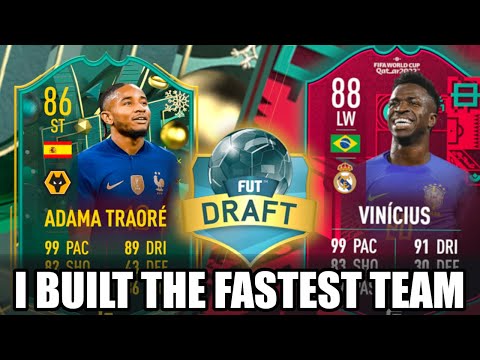 I Built The FASTEST Team in Fut Draft I FIFA 23 ULTIMATE TEAM