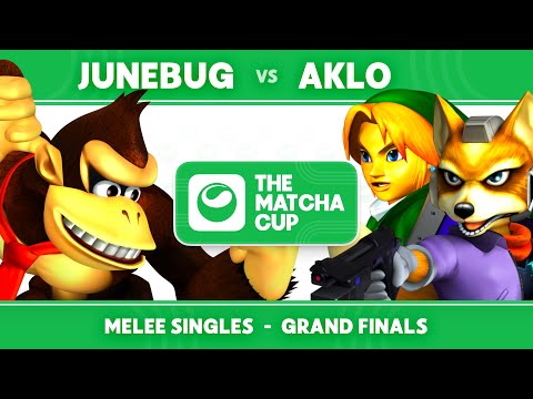 🍵Matcha Cup: Junebug (Donkey Kong) vs Aklo (Fox / Link) | SSBM Melee Grand Finals
