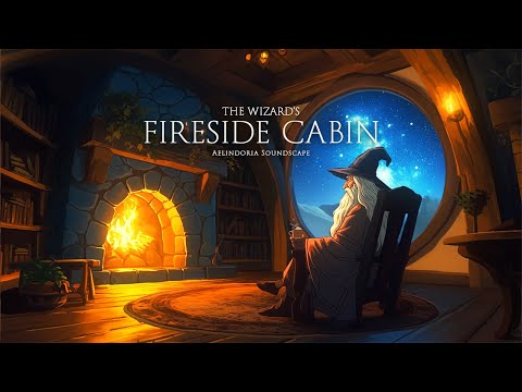 The Wizard's Fireside Cabin | Medieval Music for Reading &  Peaceful