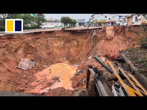 Ground collapse in China leaves 13 workers missing