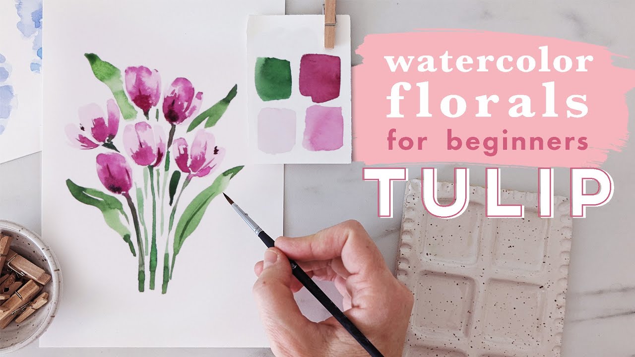 Watercolor Tulips | A Beginner's Guide to Captivating Floral Painting