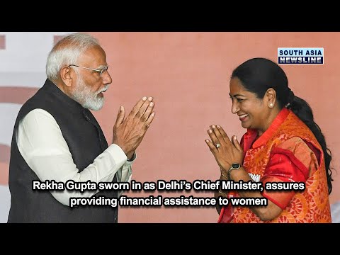 Rekha Gupta sworn in as Delhi’s Chief Minister, assures providing financial assistance to women