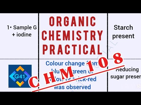 GMAETS —41 is live! CHM 108 EXAM FOCUS REVISION || ORGANIC CHEMISTRY PRACTICAL