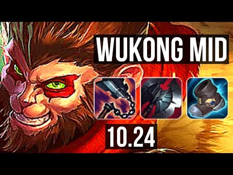 WUKONG vs AKALI (MID) | 2.7M mastery, 2200+ games, 7/2/4, Dominating | NA Master | v10.24
