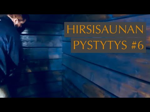 Pihasauna #6: saunan seinät maalataan mustalla @KRANTTUTANTTU