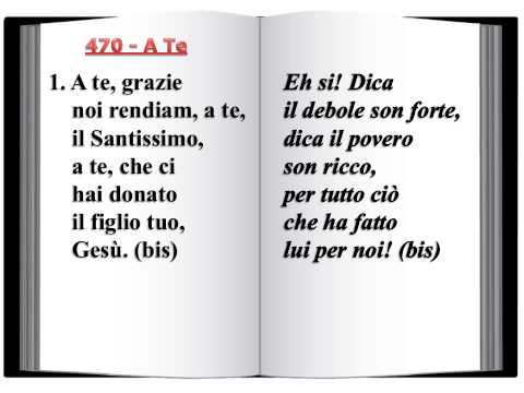 470 A te - Innario Chiesa Cristiana Avventista del Settimo Giorno 2014