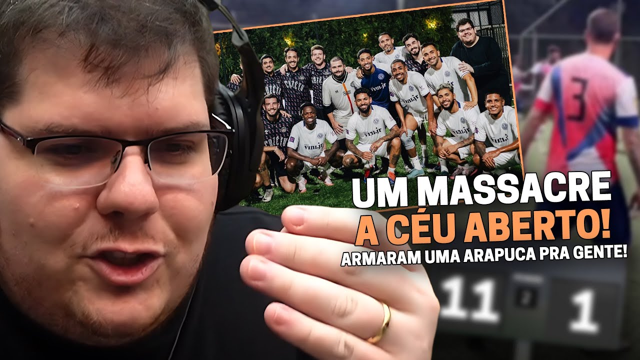 CASIMIRO COMENTA E REAGE: JOGO CONTRA VINI JR E A CAZÉ TV TOMANDO 11 X 1 | Cortes do Casimito