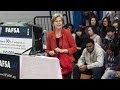 Senator Elizabeth Warren Visits Charlestown High School