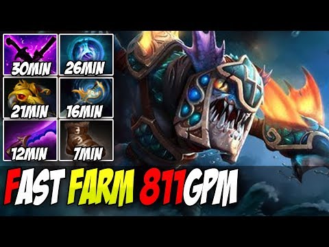 Dota 2 [Slark] How to Fast Farm 811GPM By ALOHADANCE, Slark is Back | Divine Top Rank | Full Game