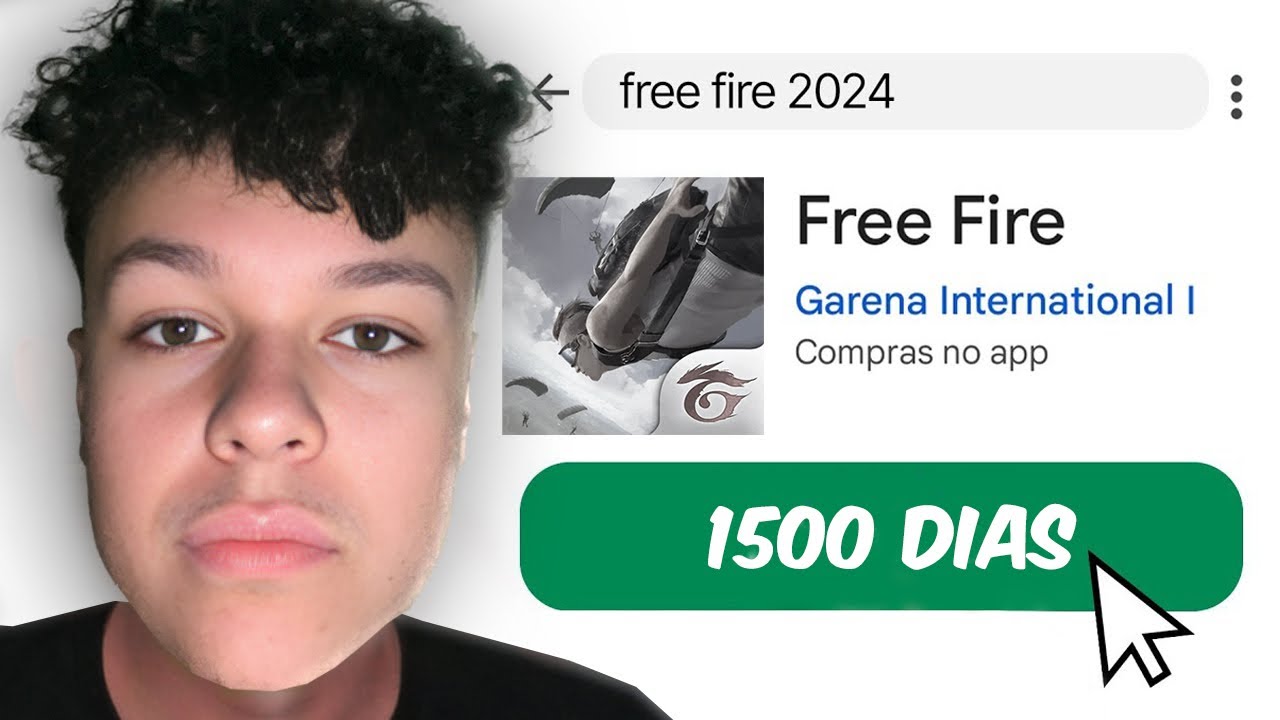 FIQUEI 1500 DIAS SEM JOGAR FREE FIRE! (me emocionei)