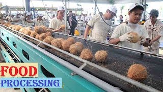 Amazing COCONUT Processing in Factory ★ Coconut Oil, Milk &amp; Water ★ Awesome Food Processing Machines