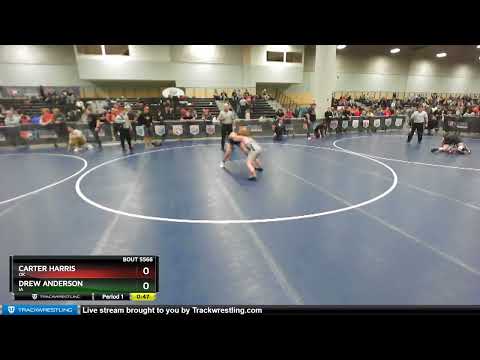110 Lbs Cons. Round 2 - Carter Harris, OK Vs Drew Anderson, IA B731