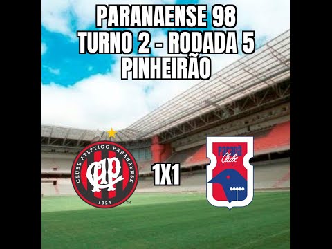 Paranaense 98 - 2º Turno - 5ª Rodada - Atlético 1x1 Paraná