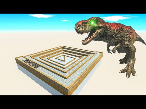 All Unit Escape From T-rex - Last Survivor - Animal Revolt Battle Simulator
