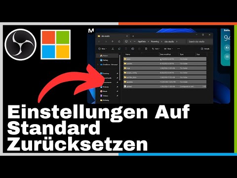 Wie Setzt Man Obs Studio Einstellungen Auf Windows Zurück