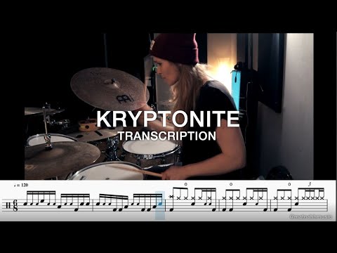 Kryptonite - Anika Nilles (Drum Transcription PDF)