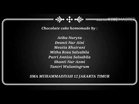 TUGAS PRAKTEK BAHASA INGGRIS "how to make an easy chocolate cake"