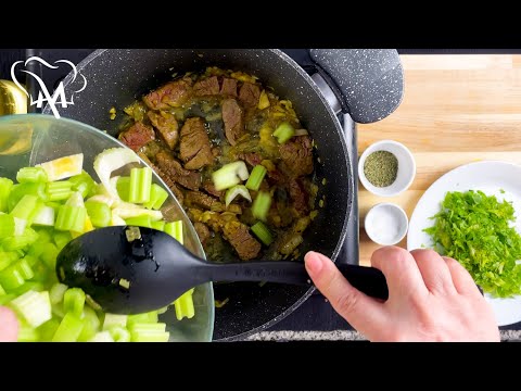 Celery stew l best presian khoresht karafs l yummiest Persian Celery Stew #13