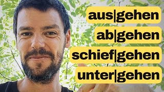 Das kann nur schiefgehen! | 4 trennbare Verben mit -gehen | Deutsch lernen B1/B2