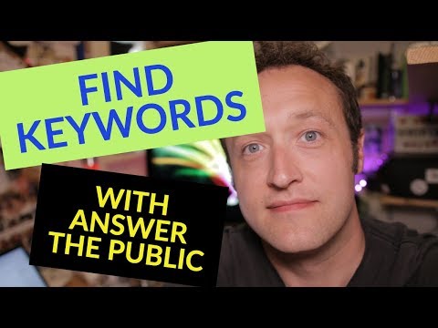 How to find keywords with Answer the Public