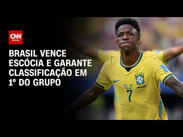 Brasil vence Escócia por 3 a 0 e avança na Copa do Mundo como líder do grupo | CNN PRIME TIME