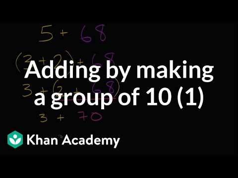 Regrouping when adding one-digit numbers