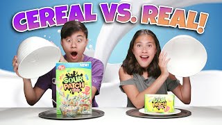 CEREAL VS. REAL CHALLENGE!!! Eating the World's Most Sour Breakfast Cereal!