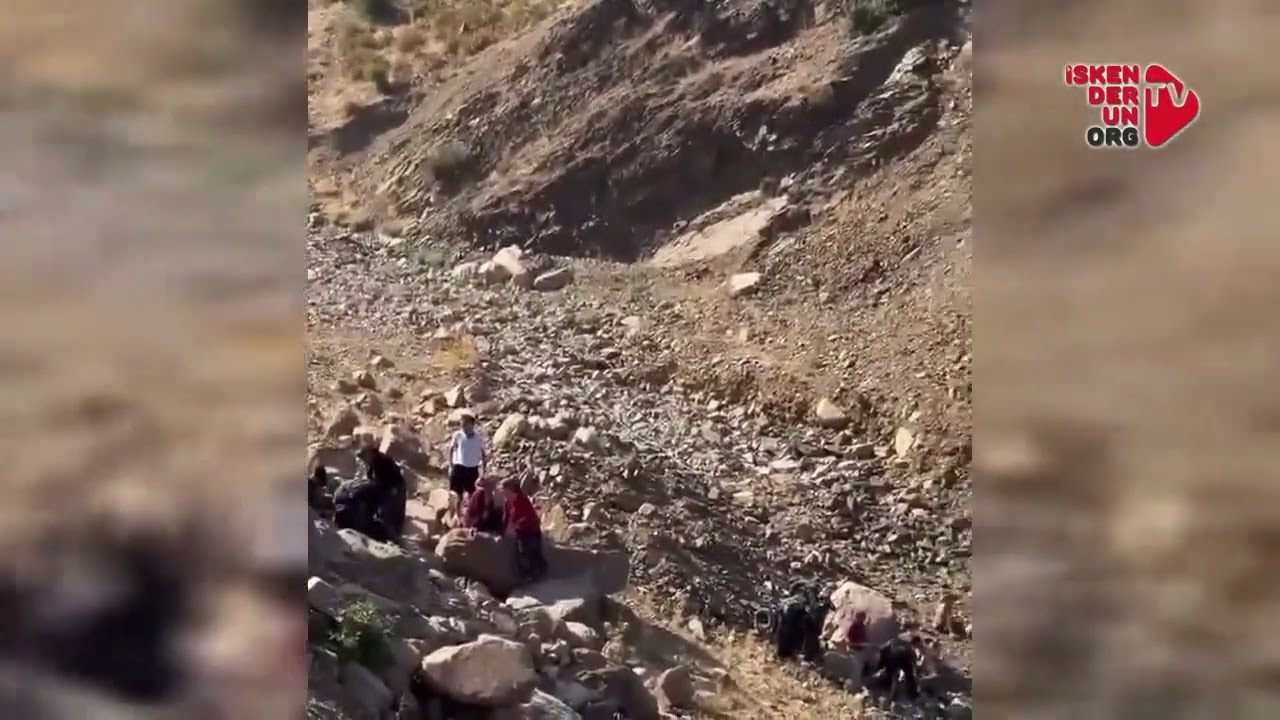 Hassa’da Sepetli Motosiklet Uçuruma Yuvarlandı…
