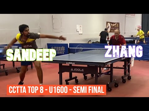 Sandeep SINGH [1500+] vs Xiaoning ZHANG [1277] - CCTTA Top8 - U1600 - Semi Final - 23 July 2023