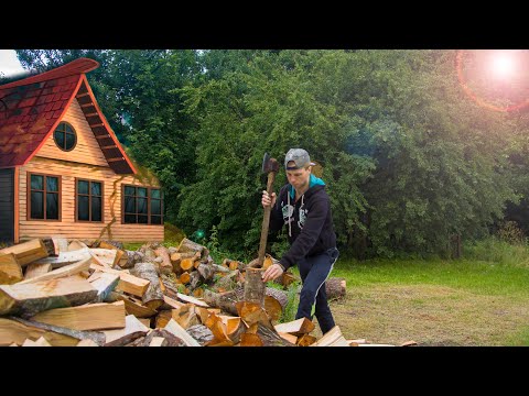 Life in the Village. The season is in full swing! I pick blueberries, chop firewood. Belarus 2022