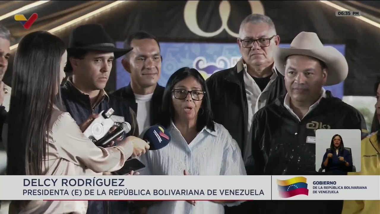 Delcy Rodríguez inaugura IV Expoferia Nacional Bufalina 2026 en Caracas
