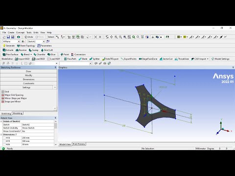 2D Sketching in ANSYS Design Modeler
