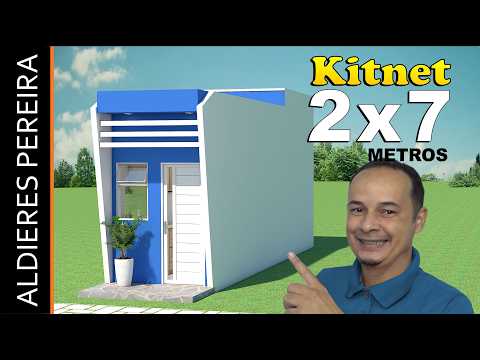 Studio apartment with only 2 meters - See how to do it...