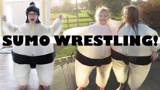 Sibling Sumo Wrestling and Some Sumo Gymnastics! | Crazy8Family