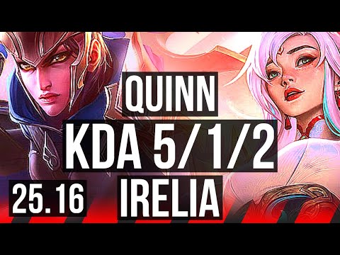 QUINN vs IRELIA (TOP) | 5/1/2 | KR Master | 25.16