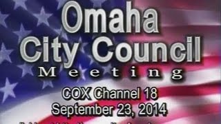 preview picture of video 'Omaha Nebraska City Council Meeting, September 23, 2014'