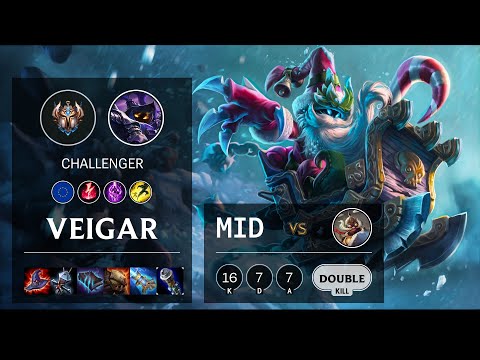 Veigar Mid vs Corki - EUW Challenger Patch 10.16
