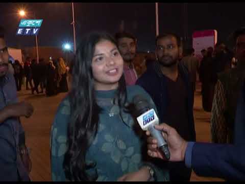 ছুটির দিনে বাণিজ্য মেলায় ক্রেতা-দর্শনার্থীদের উপচে পড়া ভিড়