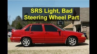 SRS light for air bag error drivers side, bad horn contact, Volvo S70, V70, etc. - VOTD