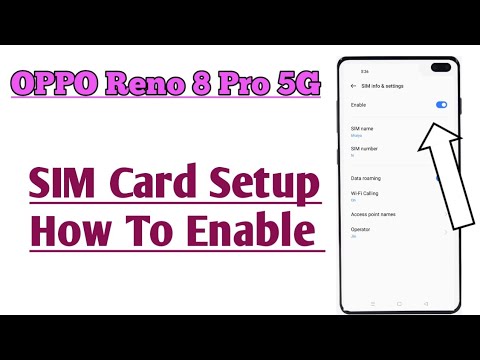 OPPO Reno 8 Pro 5G || How To Set SIM Card Setup All Feature Explained