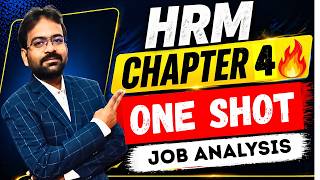 Human Resource Management Chapter 4 | One Shot | Job Analysis | BCOM / BBA |CWG for BCOM