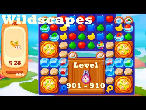 Wildscapes Level 901 - 910 HD Walkthrough | Gameplay | 3 - match game | ios | android | pc | app