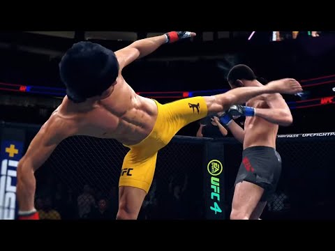 UFC4 |  Bruce Lee vs Brian Ortega Bloody Knockouts