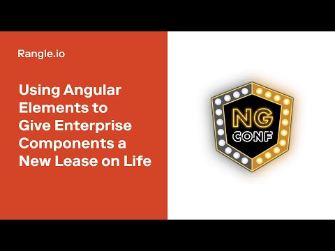 Using Angular Elements to Give Enterprise Components a New Lease on Life